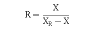 A formula about the calculation of sludge recycle ratio