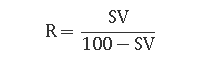 A formula about the calculation of sludge recycle ratio