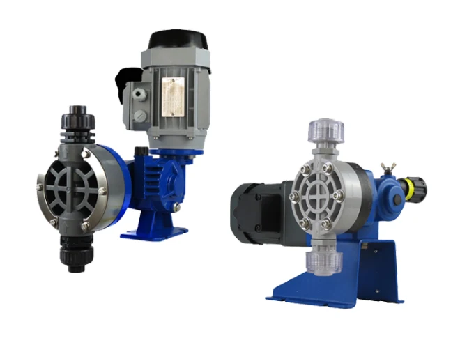 Four different series of Snowate mechanical diagram metering pumps