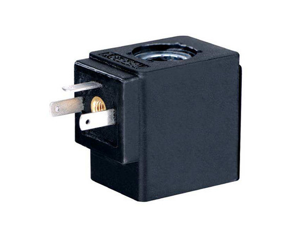 Black coil box with a coil inside