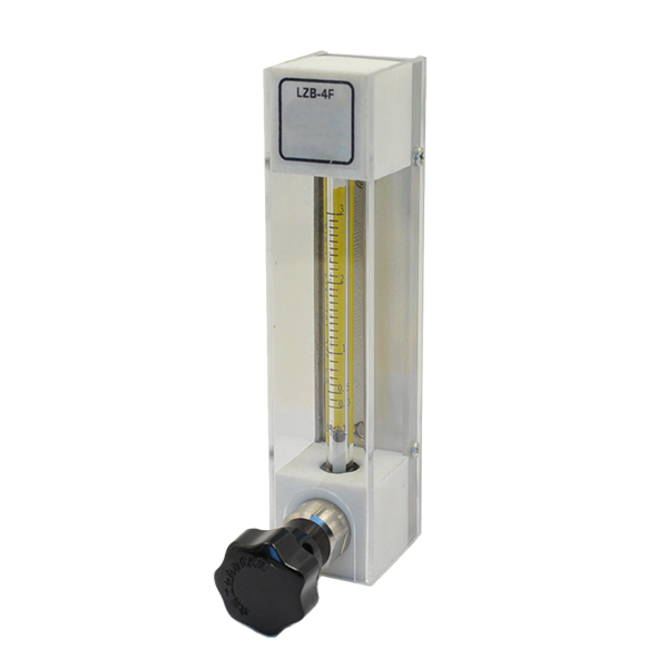 A SR LZB-F4 series glass tube rotameters.