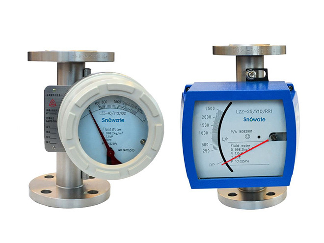 Two different types of SVF LZ series metallic tube variable area flow meter