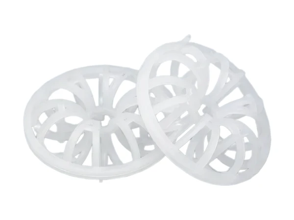 2 plastic teller rosette rings