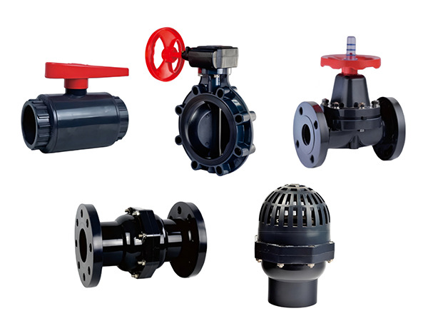Différents types de vannes thermoplastiques