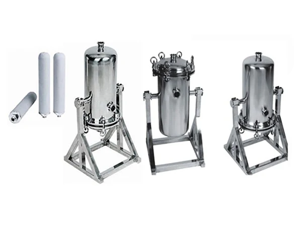 3 umgekehrte Titan filter gehäuse und 3 Titan filter patronen