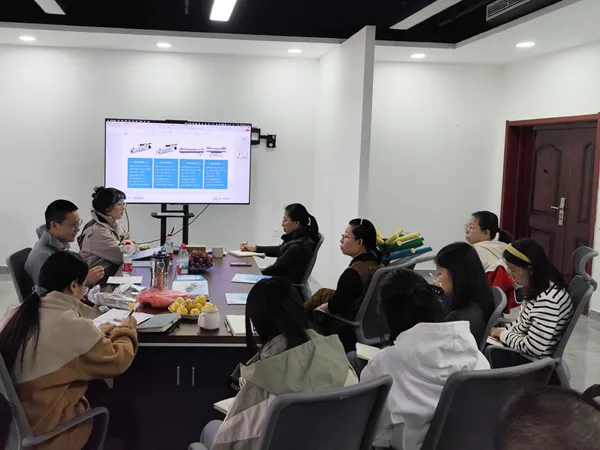 Technical experts conducting UV water sterilizer training for the sales team, with participants diligently taking notes.