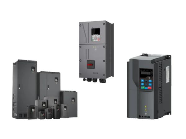 Multiple different types of variable frequency drives
