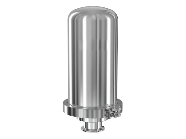 A vent housing on a gray background