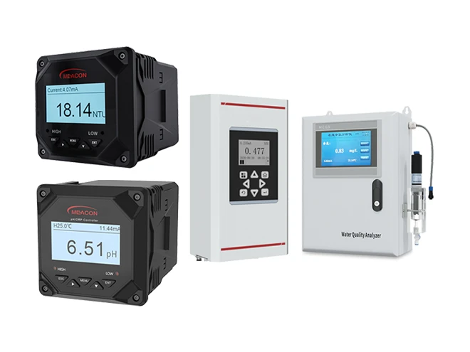 4 different types of water analysis controllers
