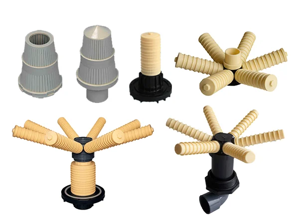 Water distributors in different sizes