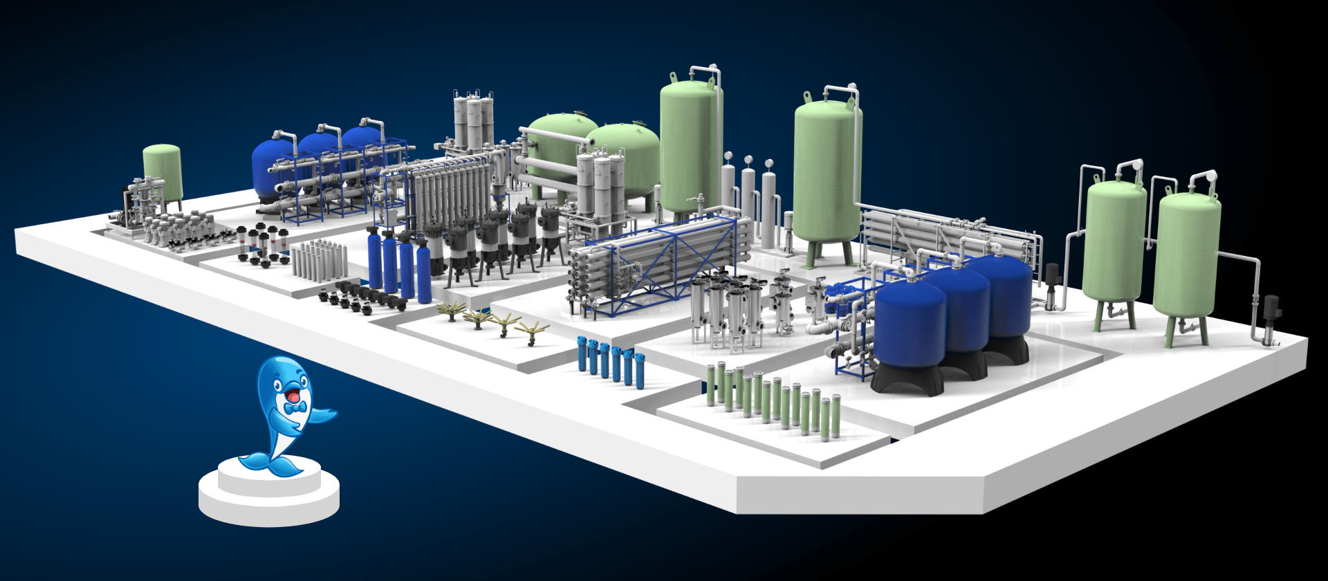 Nuonuo guides you the main water treatment parts including pre filters, RO and after treatment parts.