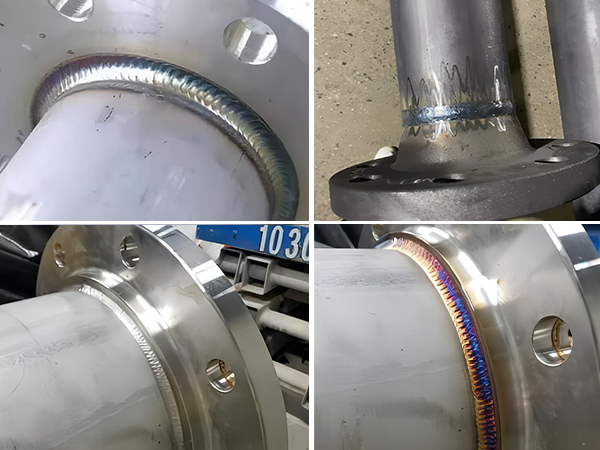 Welded flanges for pipe connections